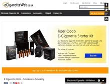 Tablet Screenshot of ecigaretteweb.co.uk